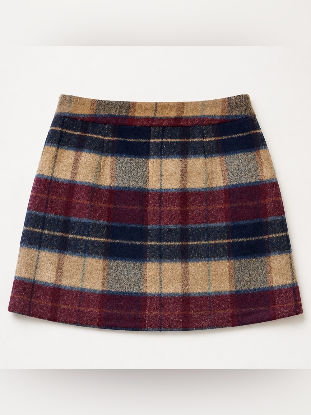 Lulus Mad for Plaid Burgundy Multi Plaid Mini Skirt XS